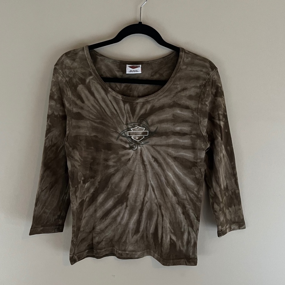 Harley Davidson Olive Green T Shirt
